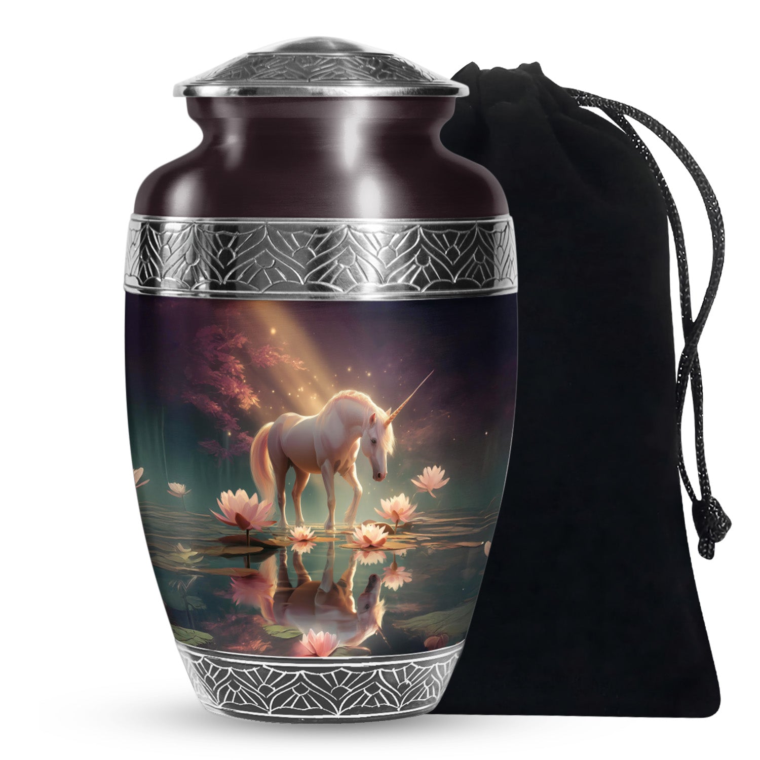 Magical Unicorn Memorial Urn - Beautiful Memorial Urn For Human Ashes