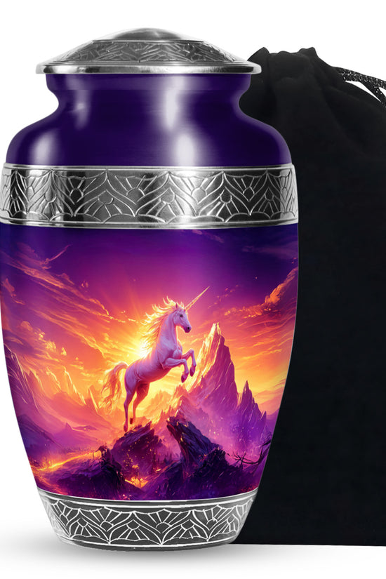 Mystical Unicorn Cremation Urn - Beautiful Memorial Urn For Ashes