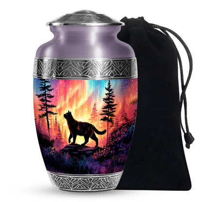 Cat Memroial Urn - Artistic Forest Cremation Urn For Pet Ashes