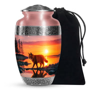 Sunset Cat Memorial Urn - Ocean Cremation Urn For Ashes