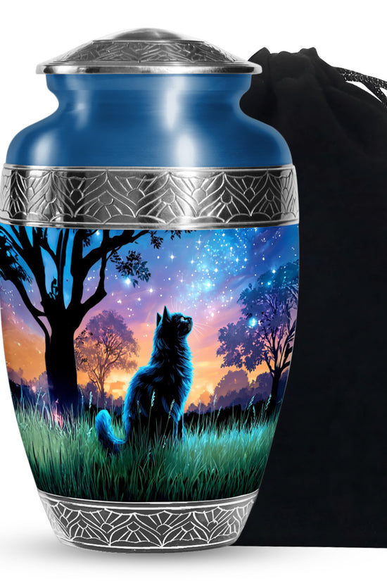 Cat Funeral Urn - Glowing Star Cremation Urn For Cat Ashes