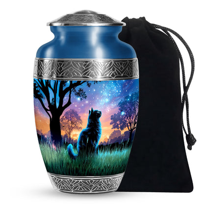 Cat Funeral Urn - Glowing Star Cremation Urn For Cat Ashes