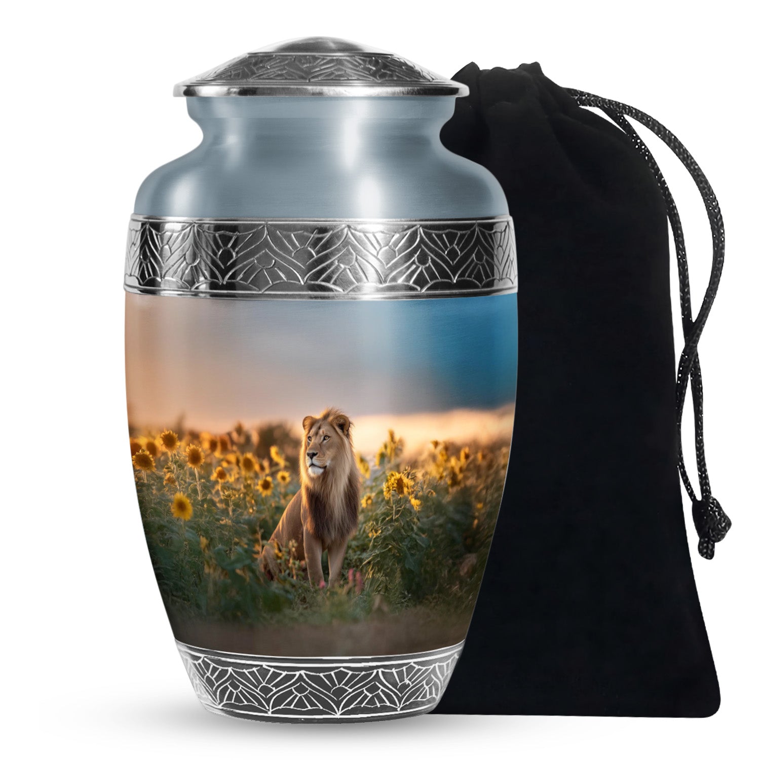 King Lion Cremation Urn - Sunrise Memorial Urns For Human Ashes