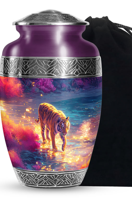 Animal Cremation Urn - Tiger Memorial Urn For Human Ashes