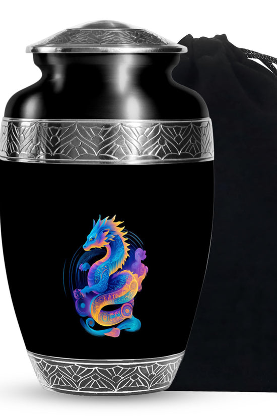 Dragon Memorial Urn - Colorful Cremation Urn For Loved Ashes