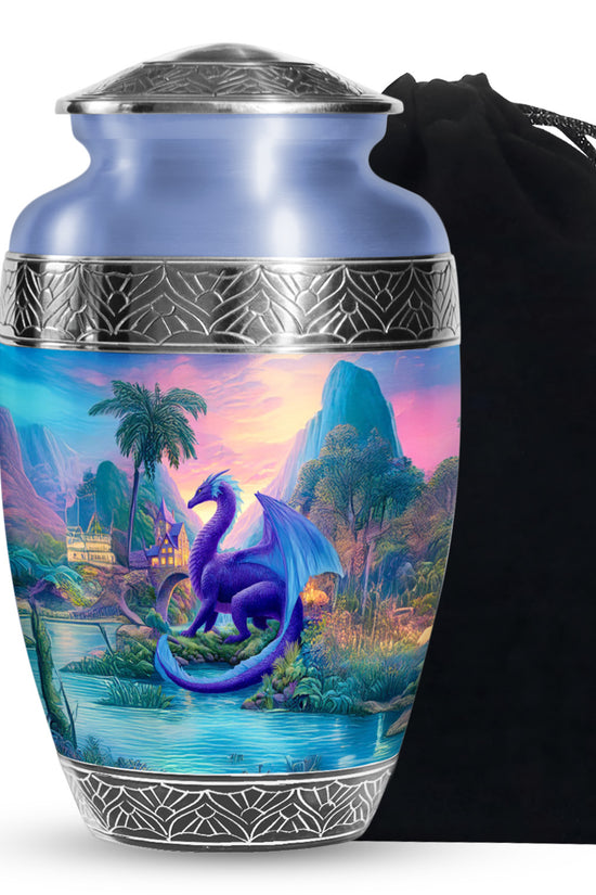 Dragon Memorial Urn - Beautiful Landscape Memorial Urn For Burial