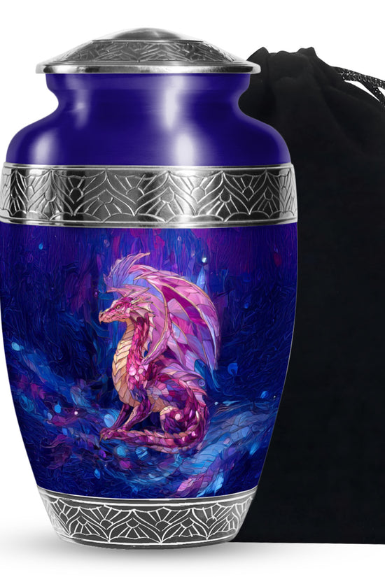 Dragon Theme Memorial Urn - Artistic Funeral Urn For Male & Female