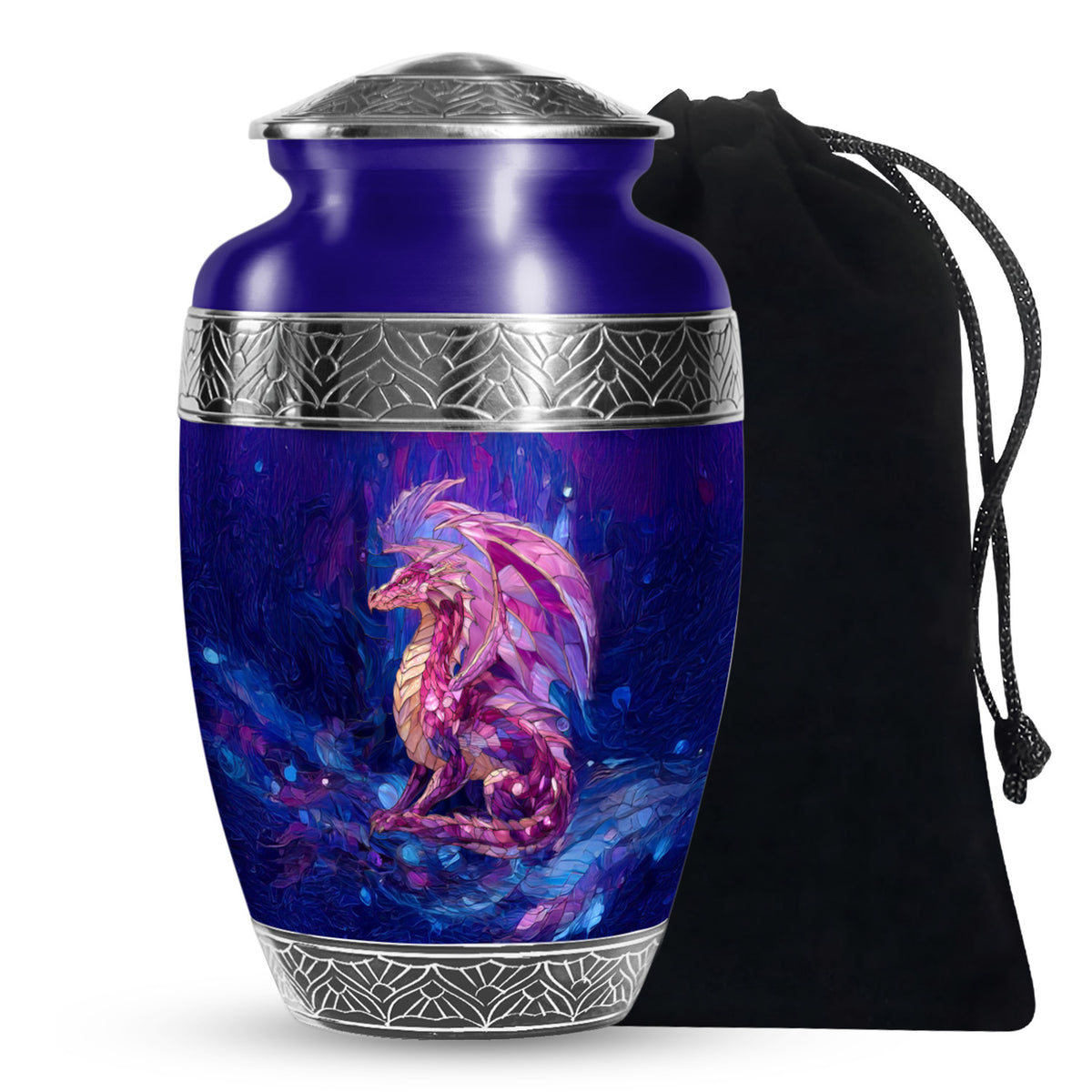 Dragon Theme Memorial Urn - Artistic Funeral Urn For Male & Female