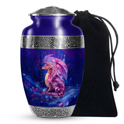 Dragon Theme Memorial Urn - Artistic Funeral Urn For Male & Female