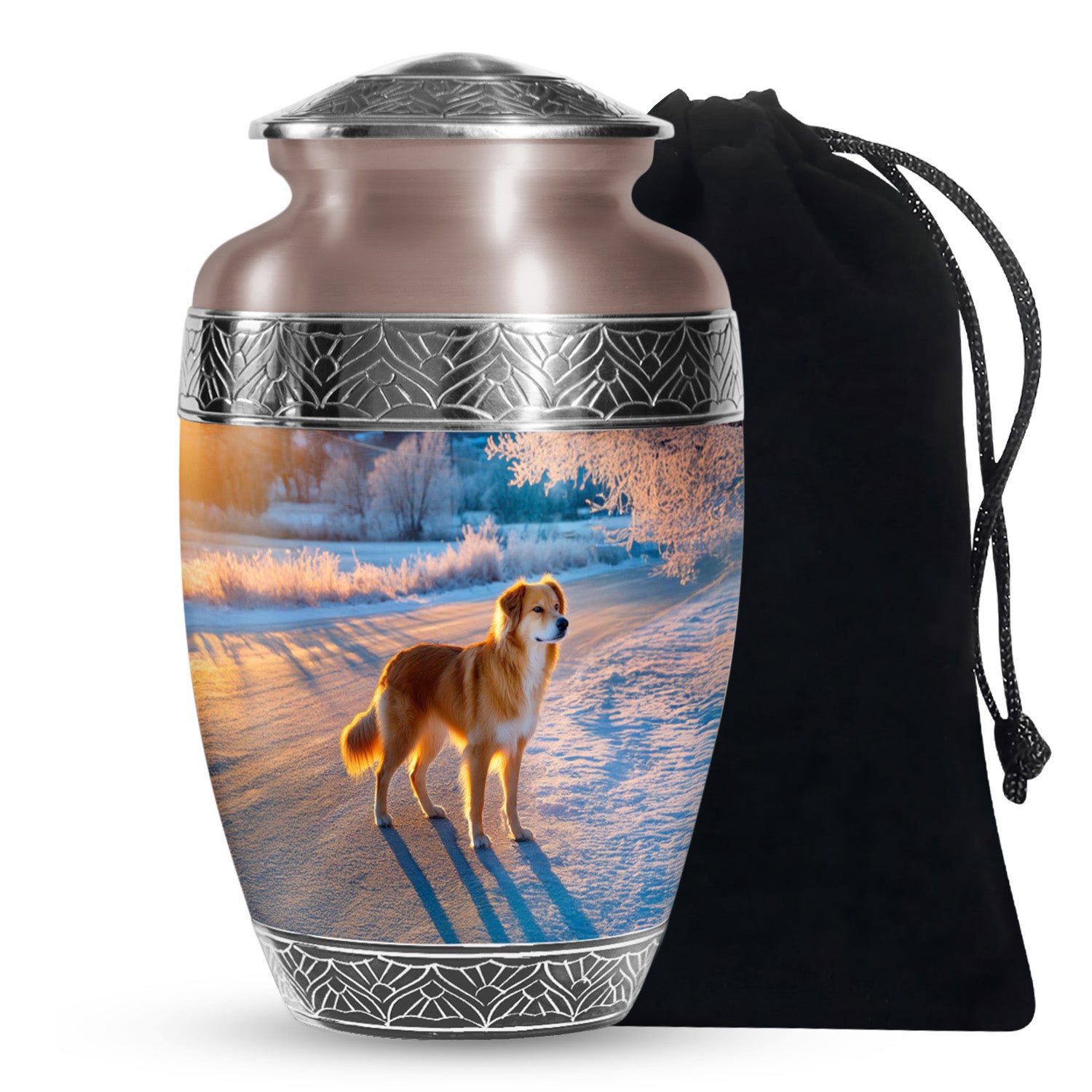 Beautiful Dog Burial Urn - Beach Scenic Urns For Pet Dog Ashes