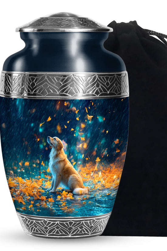 Blue Dog Urns For Ashes - Beautiful Memorial Tribute Urns For Ashes
