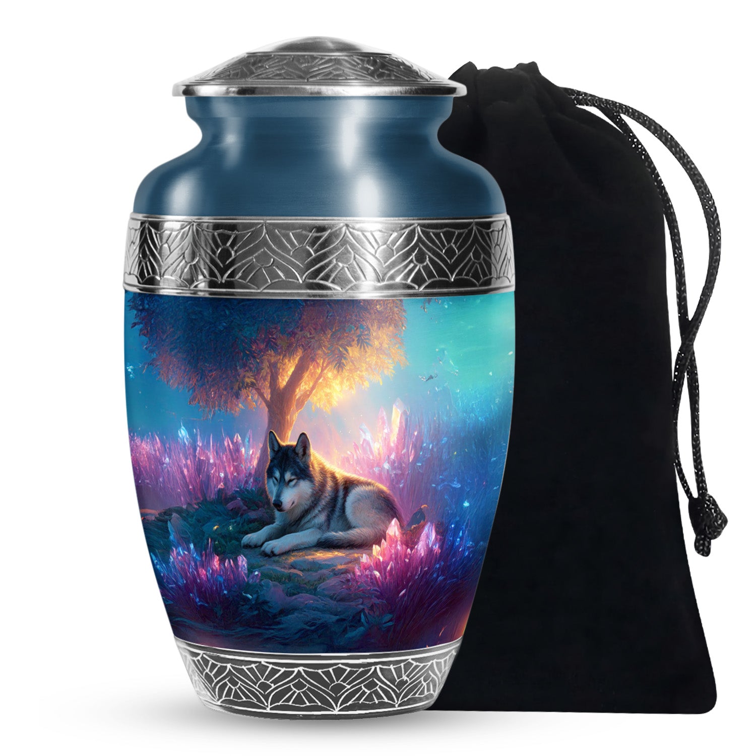 Husky Pet Memorial Urn - Beautiful Pet Cremation Urn For Ashes