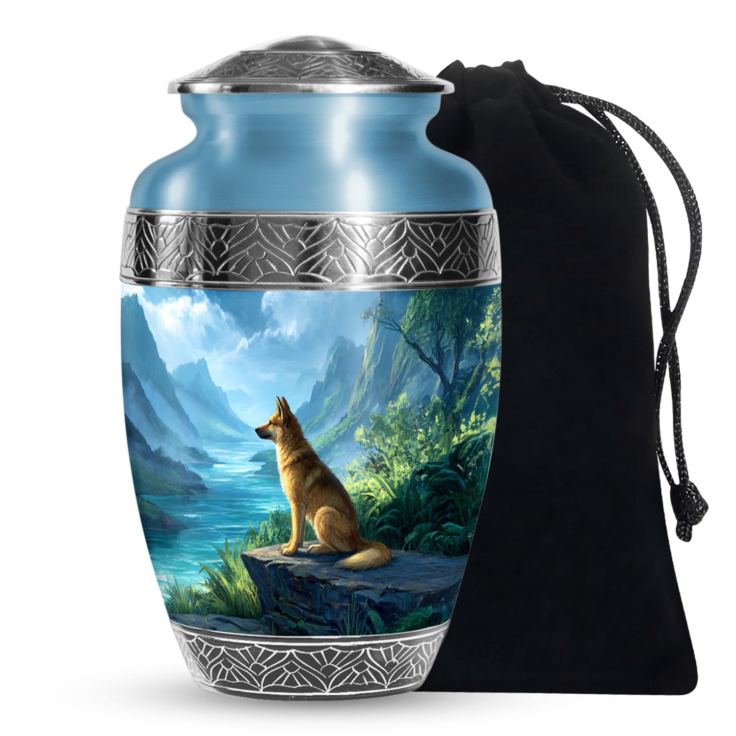 Dog Cremation Urn - Mountain Valley Funeral Urn For Pet Ashes