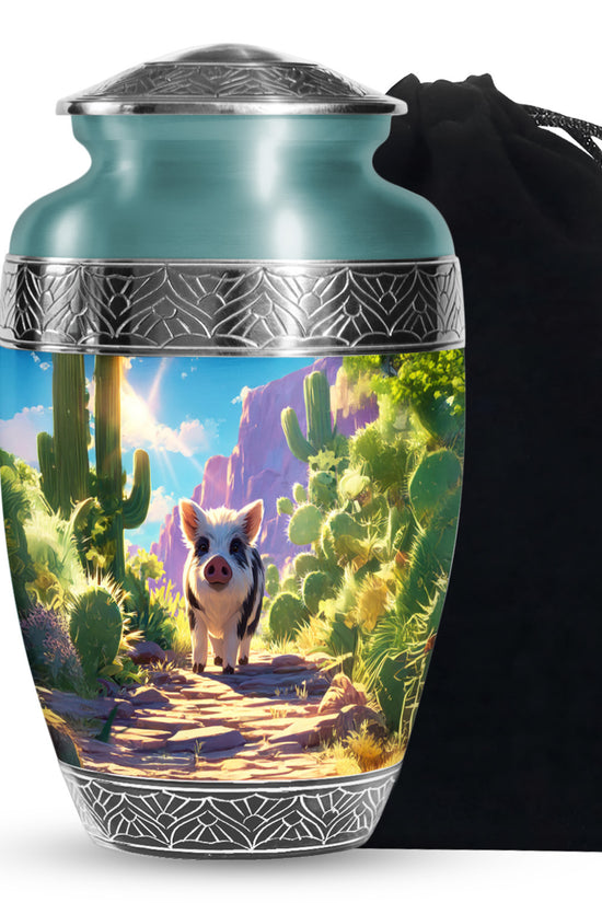 Desert Pig Memorial Urn - Cremation Urn For Human Ashes