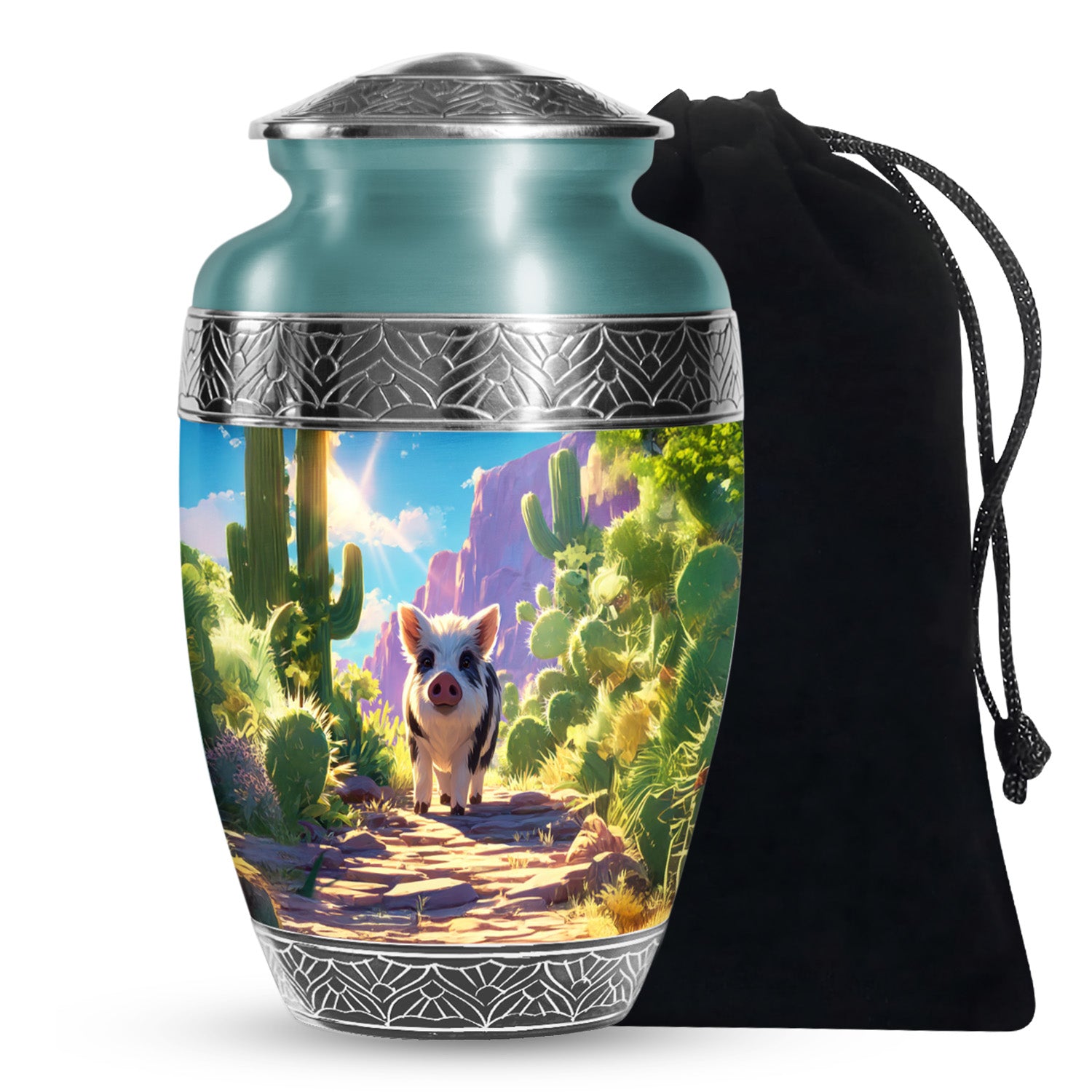 Desert Pig Memorial Urn - Cremation Urn For Human Ashes
