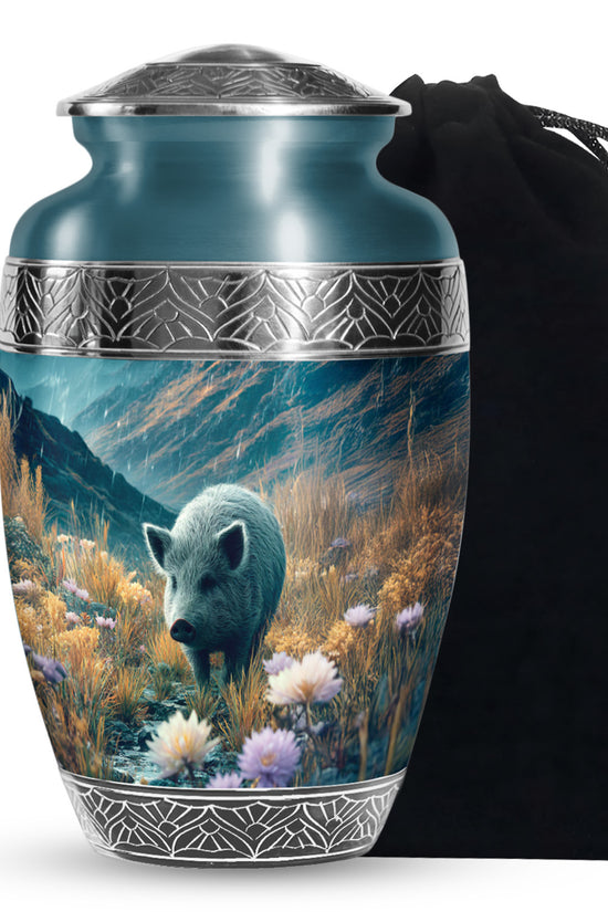Wild Pig Cremation Urns - Beautiful Mountain Funeral Urns For Adult Ashes