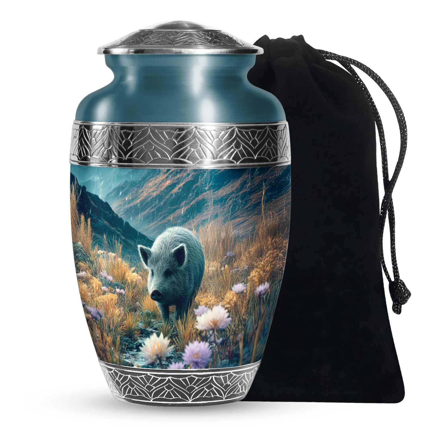 Wild Pig Cremation Urns - Beautiful Mountain Funeral Urns For Adult Ashes