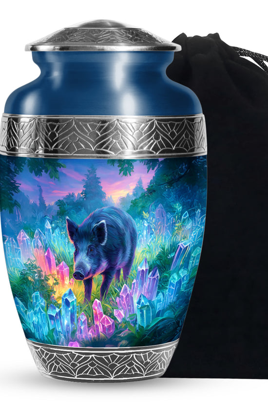 Pig Nature Cremation Urns - Crystal Forest Funeral Urns For Male & Female
