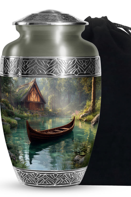 Beautiful Lake Cremation Urns - Boat Memorial Urn For Male & Female