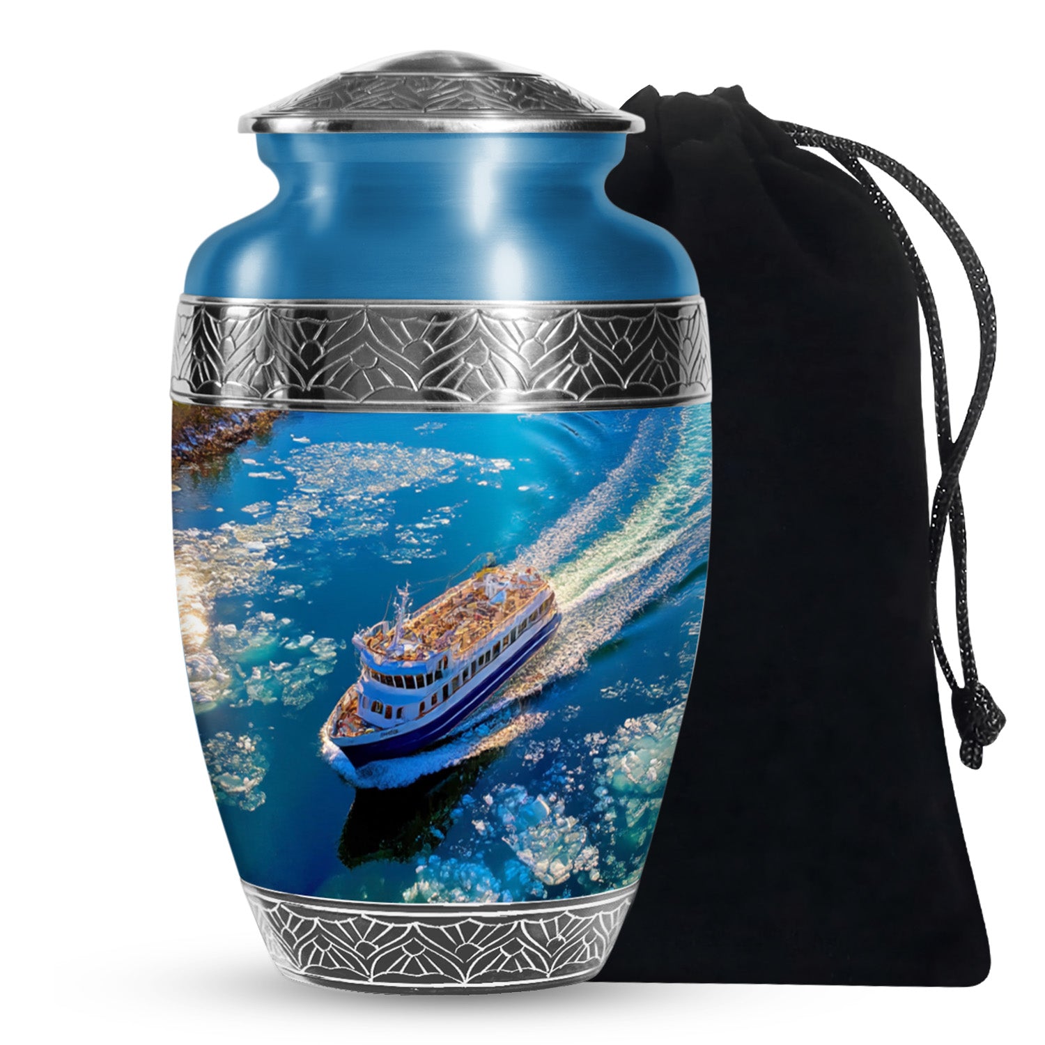 Cruise Ship Cremation Urn - Ocean Memorial Urn For Ashes