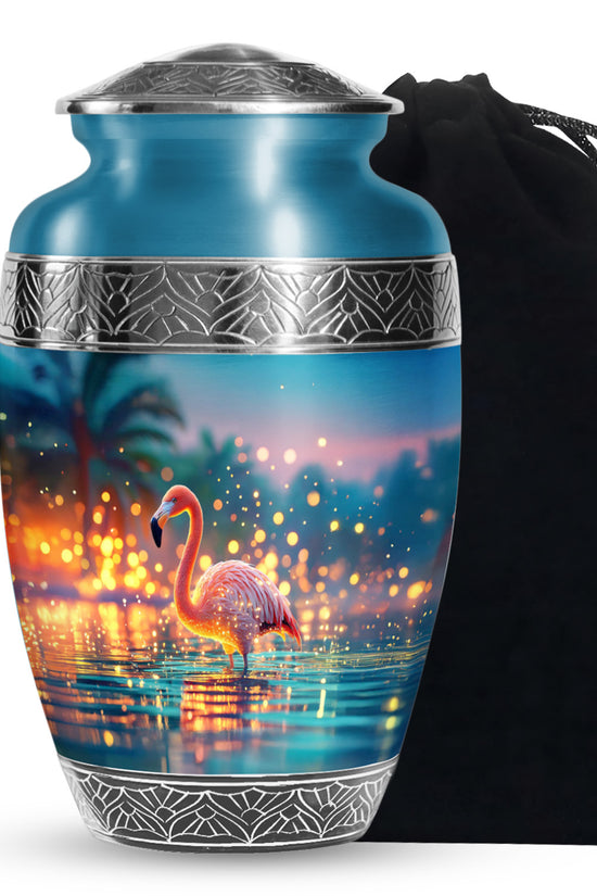 Flamingo Scenic Urn - Beautifully Designed Urns For Human Ashes