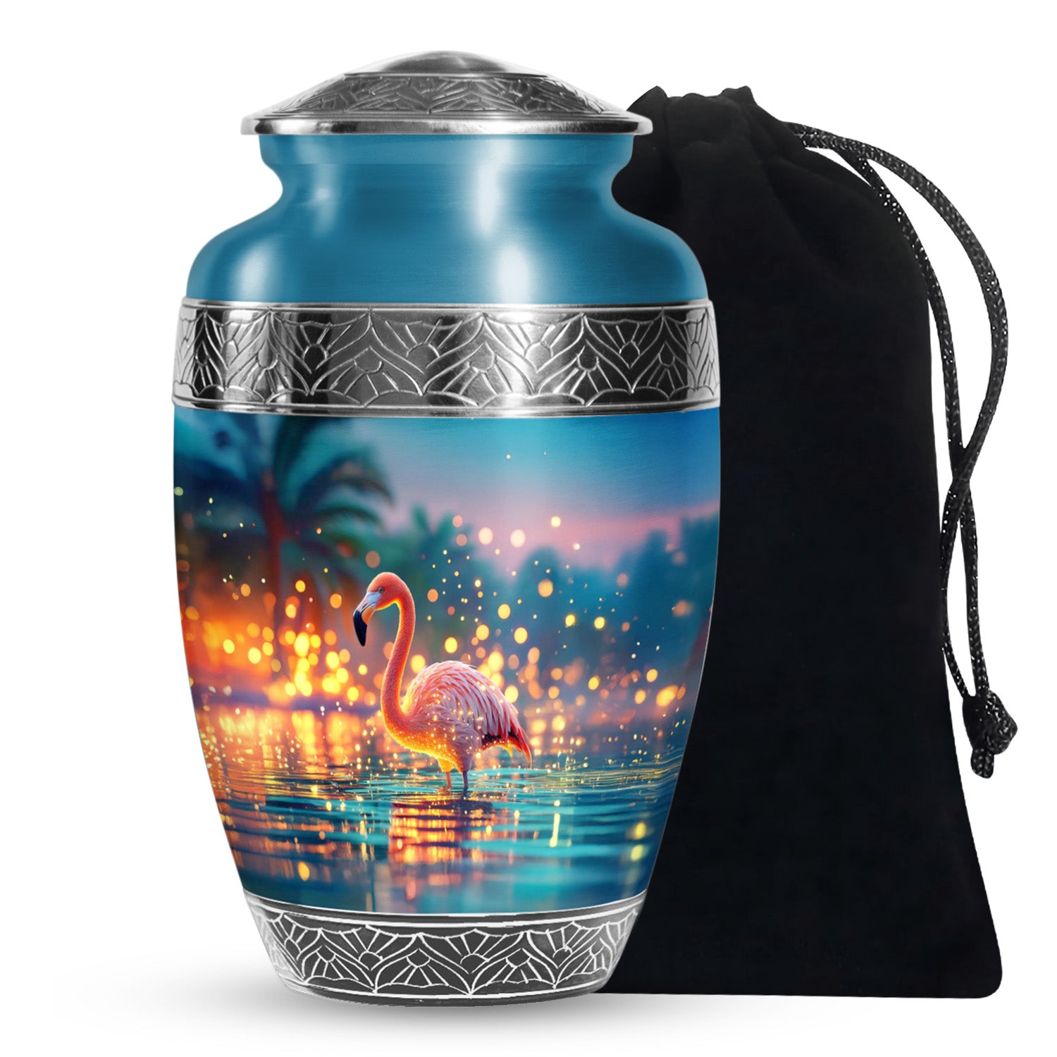 Flamingo Scenic Urn - Beautifully Designed Urns For Human Ashes