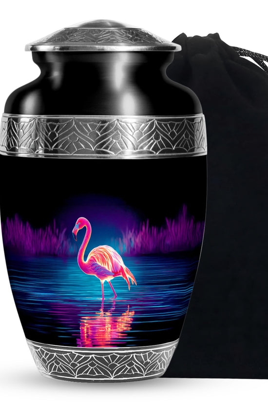 Artistic Flamingo Cremation Urn - Beautiful Memorial Urns For Human Ashes