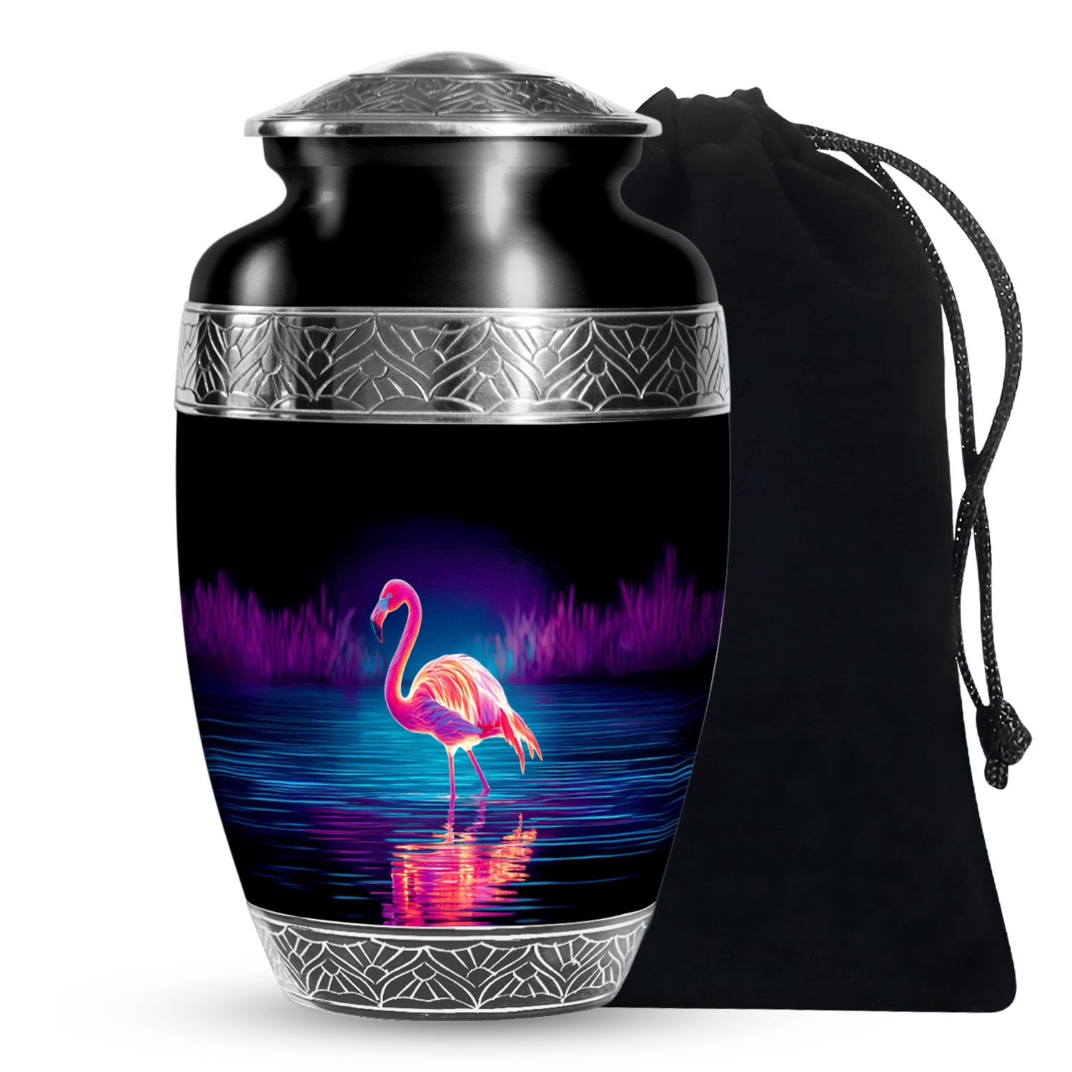 Artistic Flamingo Cremation Urn - Beautiful Memorial Urns For Human Ashes