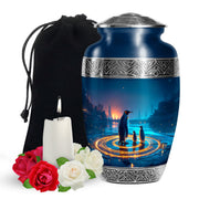 Penguin Night Glow Creamtion Urn - Elegant Funeral Urn For Ashes