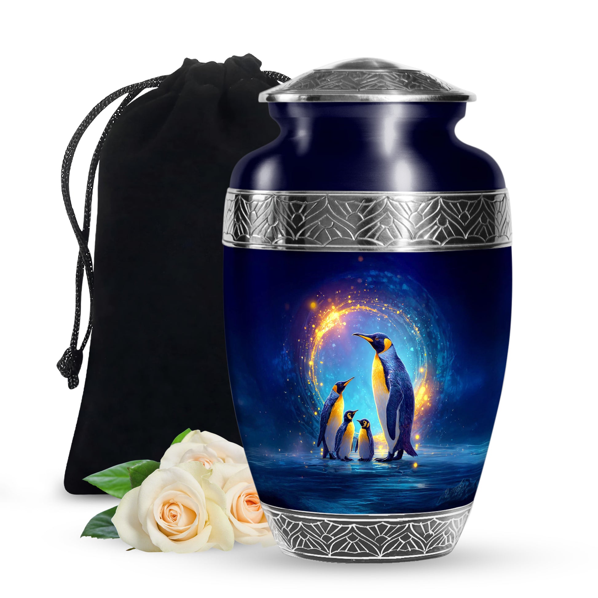 Penguin Urn For Ashes - Cremation Urn For Human Ashes