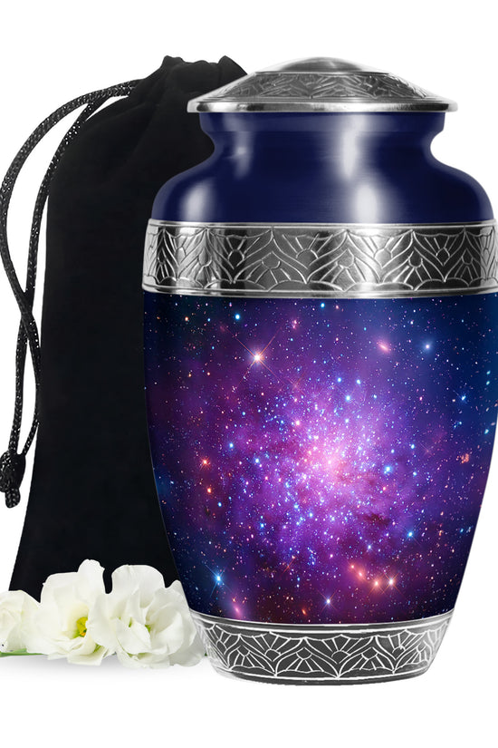Galaxy Theme Cremation Urn - Funeral Urn For Male & Female