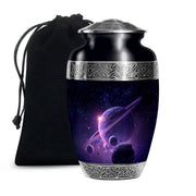 Space Planet Memorial Urn - Galaxy Funeral Urn For Burial