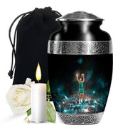 Athlete Tribute Cremation Urn - Basketball Funeral Urn For Men & Women