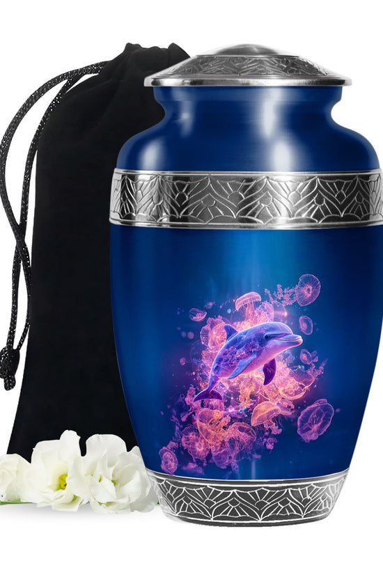 Dolphin Cremation Urn for Ashes – Ocean Memorial Urn For Adults