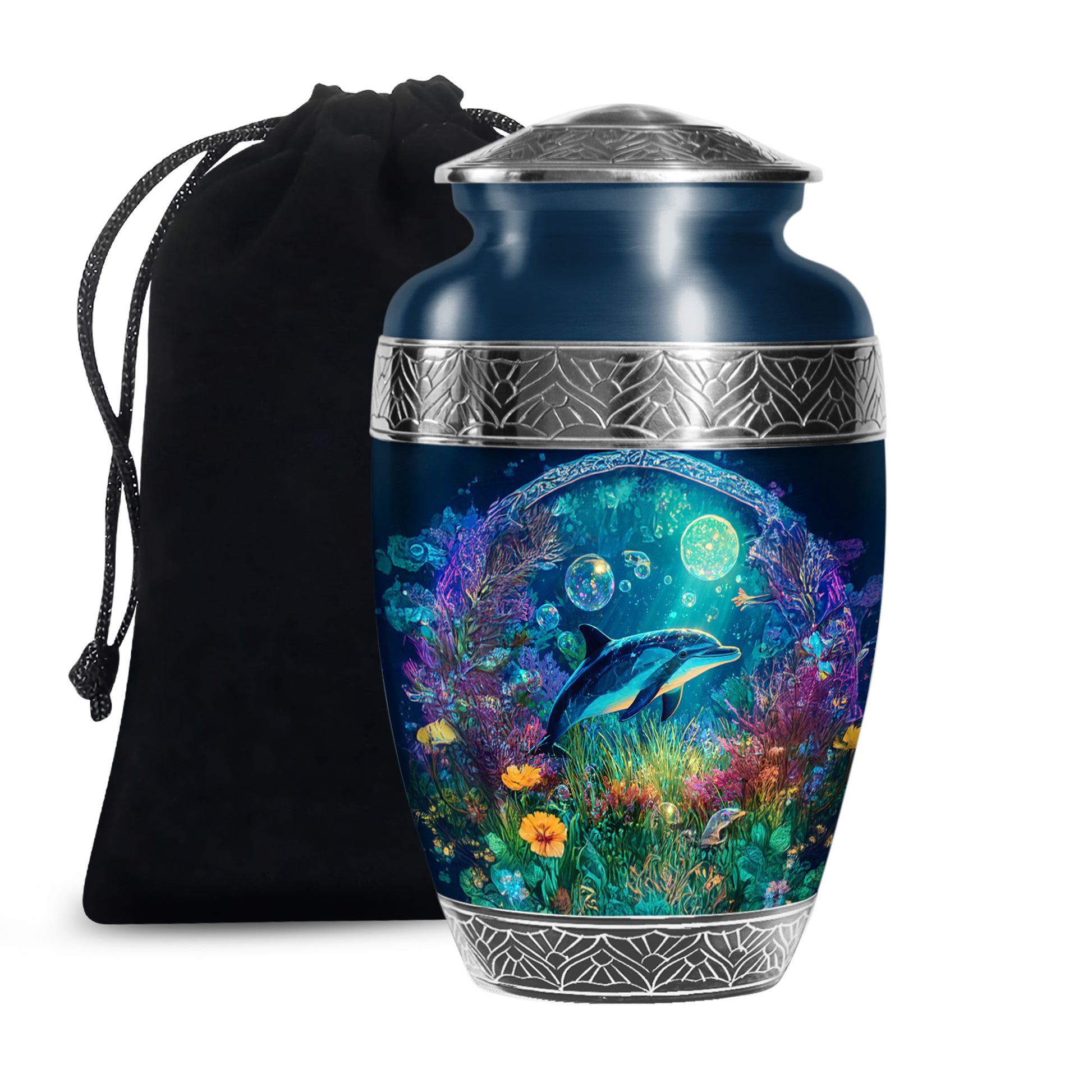 Deep Ocean Funeral Urn - Beautiful Cremation Urn For Burial