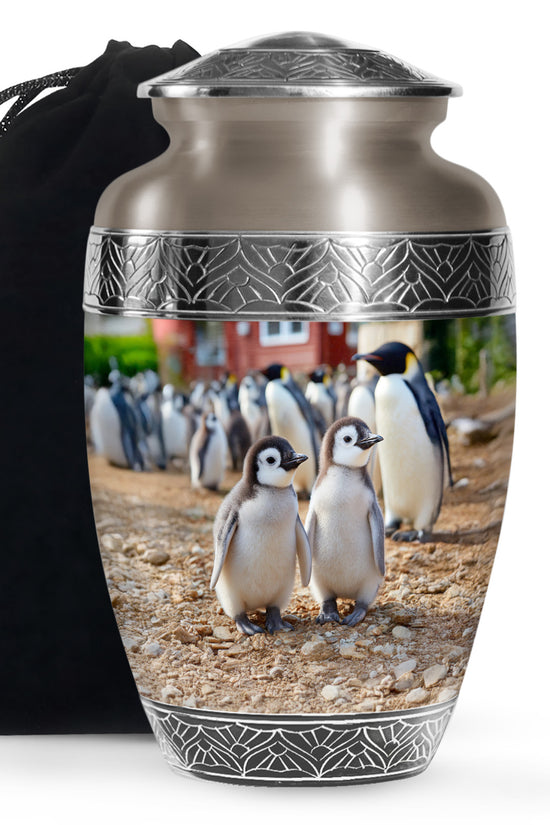 Baby Penguin Cremation Urn - Beautiful Memorial Urns For Friend Ashes