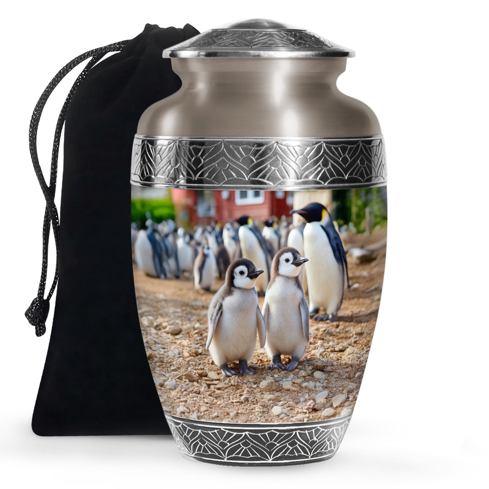 Baby Penguin Cremation Urn - Beautiful Memorial Urns For Friend Ashes