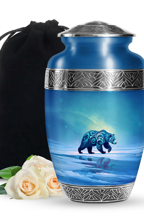 Bear Cremation Urn - Nature Wildlife Cremation Urn For Adult Ashes