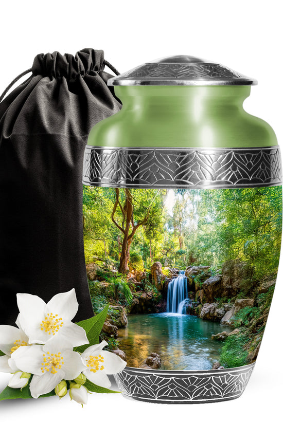 Beautiful Memorial Urn - Waterfall Cremation Urn For Loved Ones