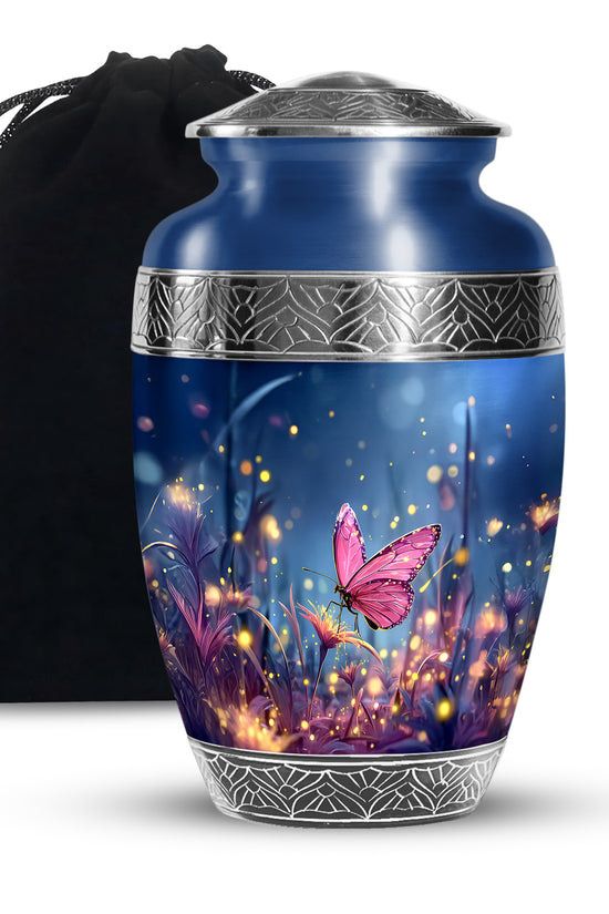 Butterfly Twilight Theme Cremation Urn - Premium Memorial Urn For Loved Ones