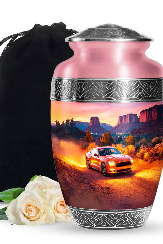 Muscle Car Ashes Urn For Men - Offroad Driving Cremation Urn
