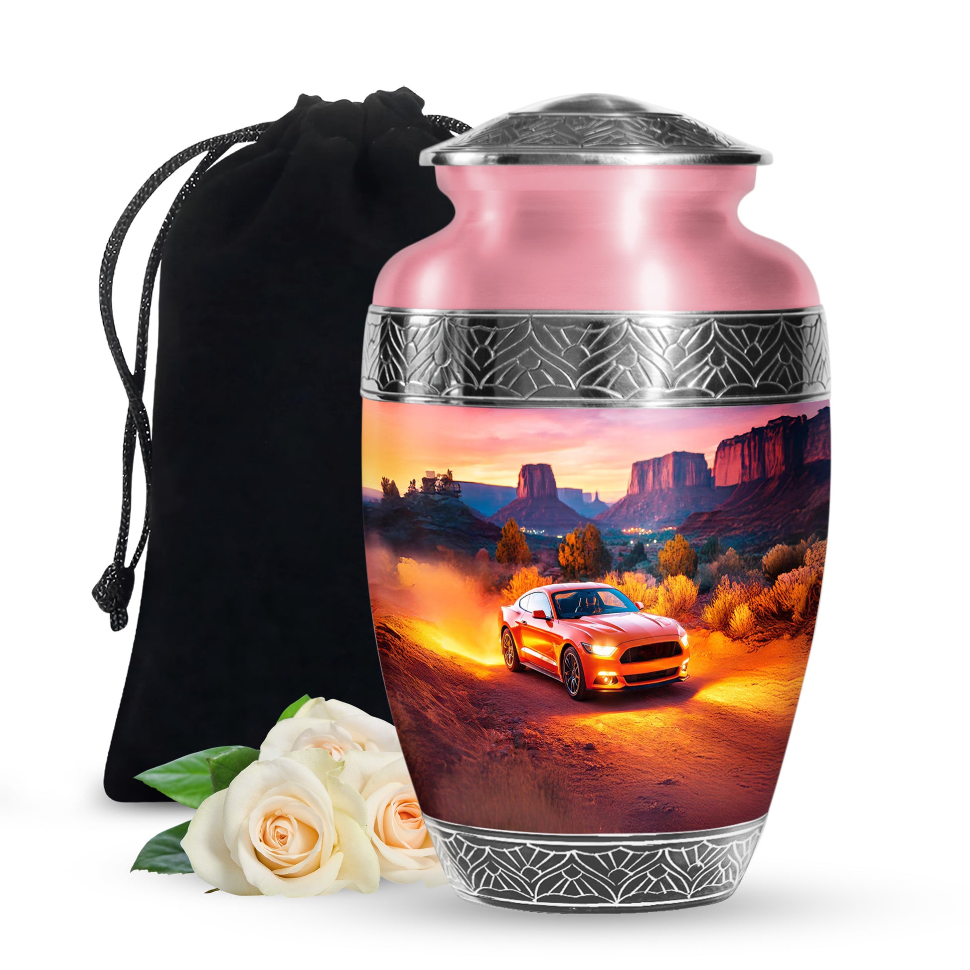 Muscle Car Ashes Urn For Men - Offroad Driving Cremation Urn