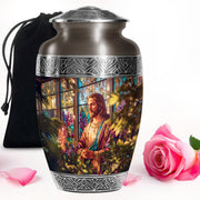 Jesus Portrait Cremation Urn - Funeral Urn For Men & Women