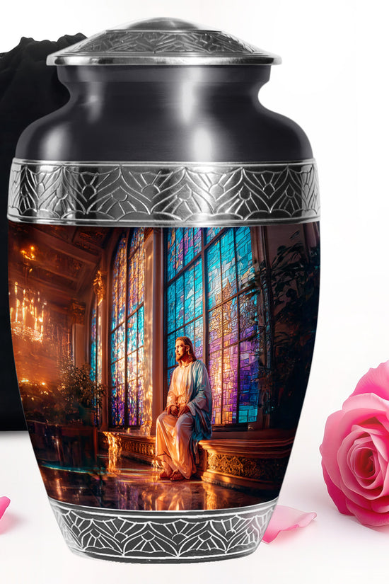 Religious Church Memorial Urn - Spiritual Cremation Urn For Human Ashes