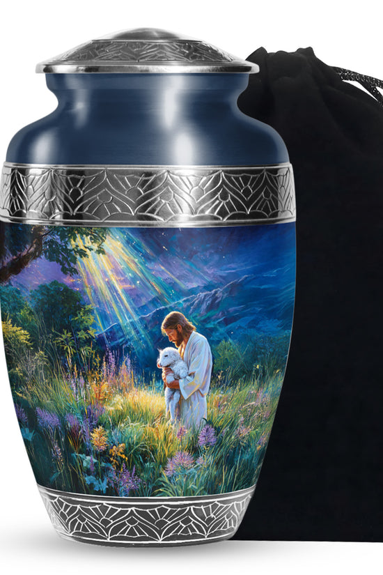 Jesus Memorial Urn - Beautiful Cremation Urn For Human Ashes