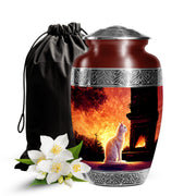 Cat Memorial Urn - Sunset Pet Memorial Urn For Ashes
