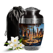 Cat Tribute Funeral Urn - Candle Theme Pet Cremation Urn For Ashes