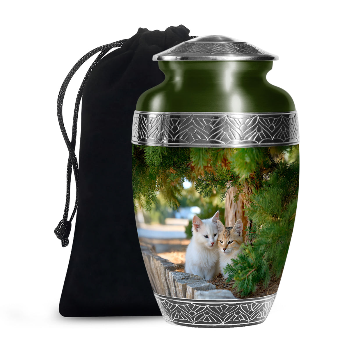 Cat Funeral Urn - Couple Cremation Urn For Pet Ashes