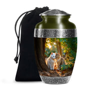 Two Cats Tribute Cremation Urn - Pet Memorial Urn For Ashes