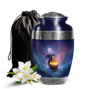 Mystic Dragon Memorial Urn - Halloween Theme Cremation Urn For Burial